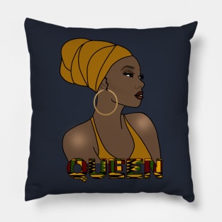 Black Queen Black Girl Magic Melanin Poppin Pillow