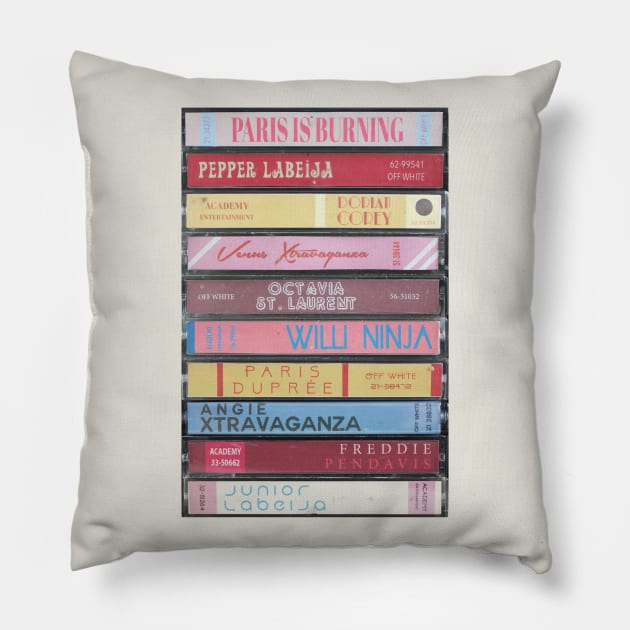 Paris Is Burning Pillow by JordanBoltonDesign