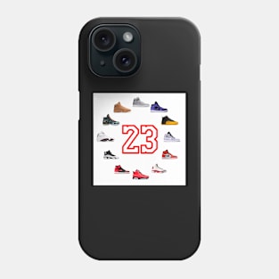 23 basketball shoes Clock Phone Case