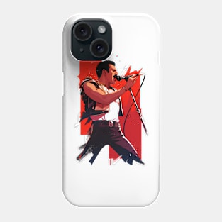 Iconic Performer - Red Backdrop - Rock Music Phone Case