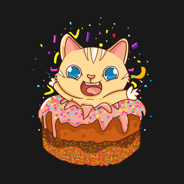 Birthday Cake Cat Surprise Kitty by theperfectpresents