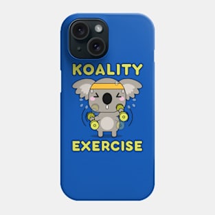 Koality Exercise Kawaii Koala Bear Pun Phone Case