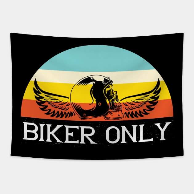 Biker Only Tapestry by khalmer