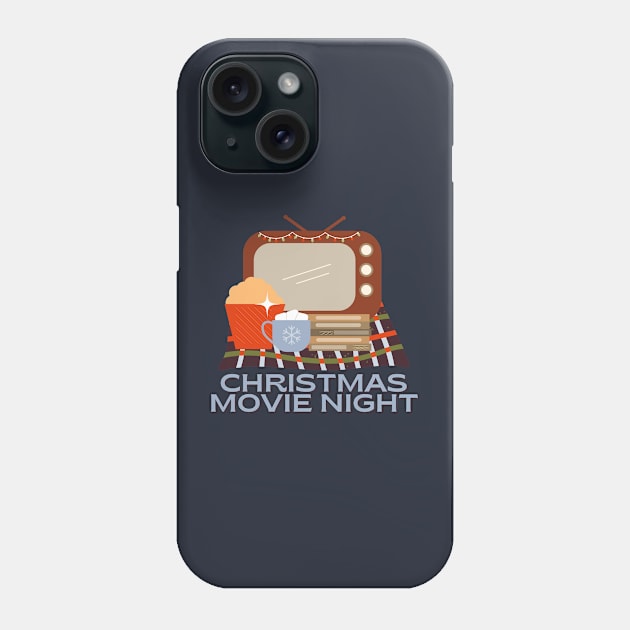 Christmas Movie Night Essentials Phone Case by aaalou