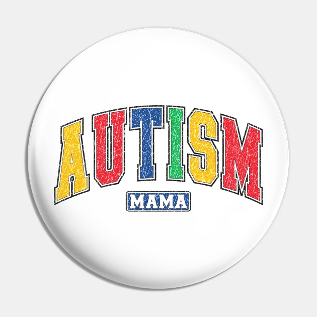 Autism MAMA Autism Awareness Gift for Birthday, Mother's Day, Thanksgiving, Christmas Pin by skstring