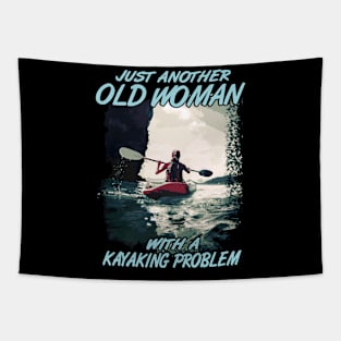 just another pld woman with a kayaking problem kayak Tapestry