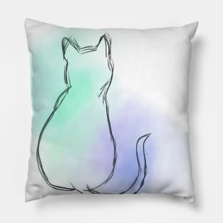 Colourful Cat Pillow