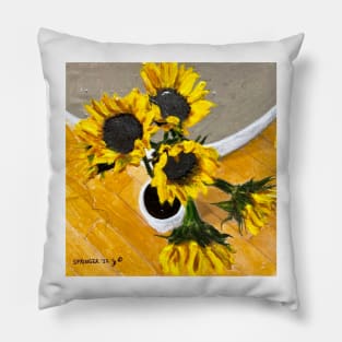 Sunflowers #3 in series Pillow