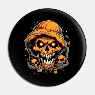 Eerie Halloween Ghoul Art - Spooky Season Delight Pin