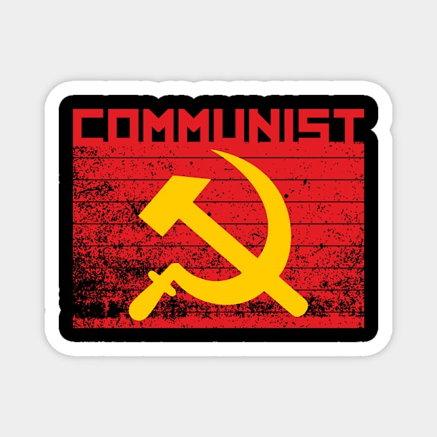 Communist socialist communism ussr Magnet by OfCA Design