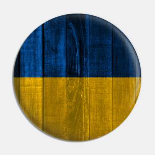 Flag of Ukraine - Wood Pin