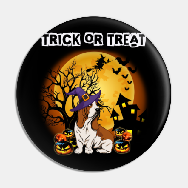 Trick Or Treat Funny Basset Hound Pumpkin Halloween Costume