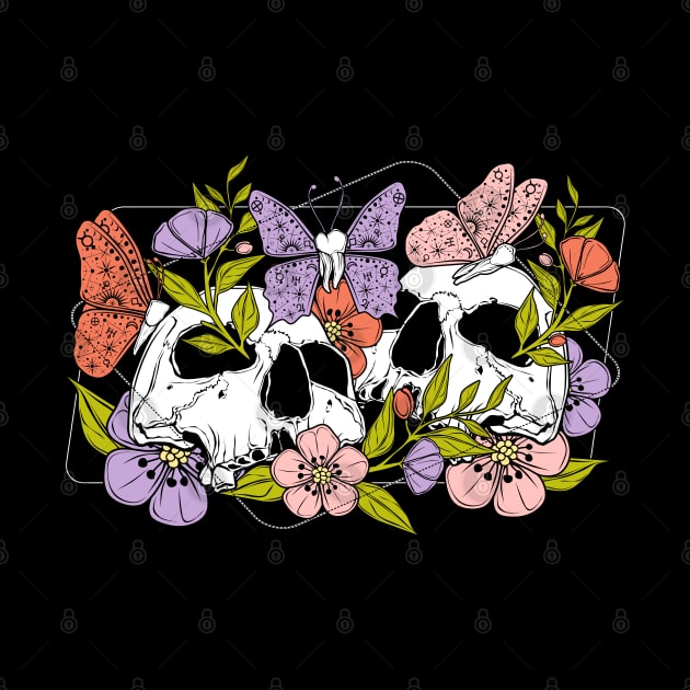 Skulls, flowers and tooth fairies by Von Kowen