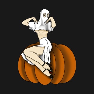 Spooky Pinup Ghost T-Shirt