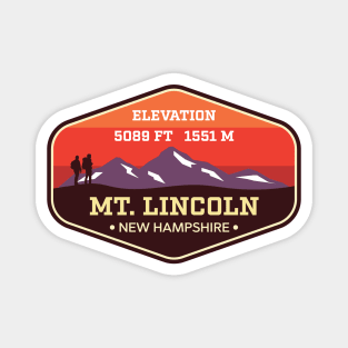 Mount Lincoln - New Hampshire - Appalachian Mountain Climbing Badge Magnet
