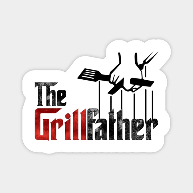 The Grillfather - The Barbecue Is Served Magnet by The Blue Box