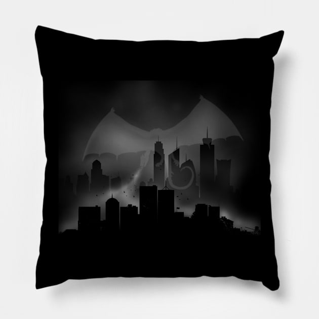 Environmental Air Pollution Awareness Dragon Smog Smaug City Under Fire Pillow by BoggsNicolas