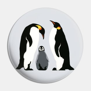 THREE EMPEROR PENGUINS Pin