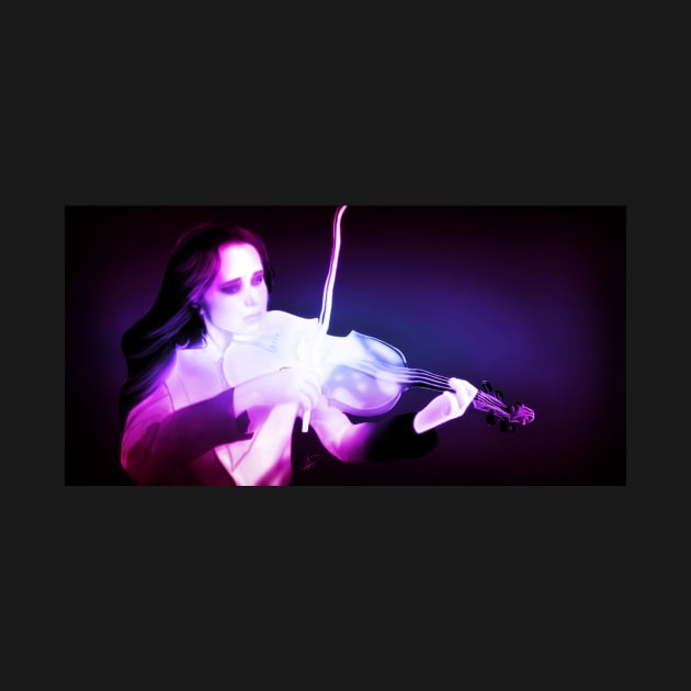 White Violin by dextrahoffman