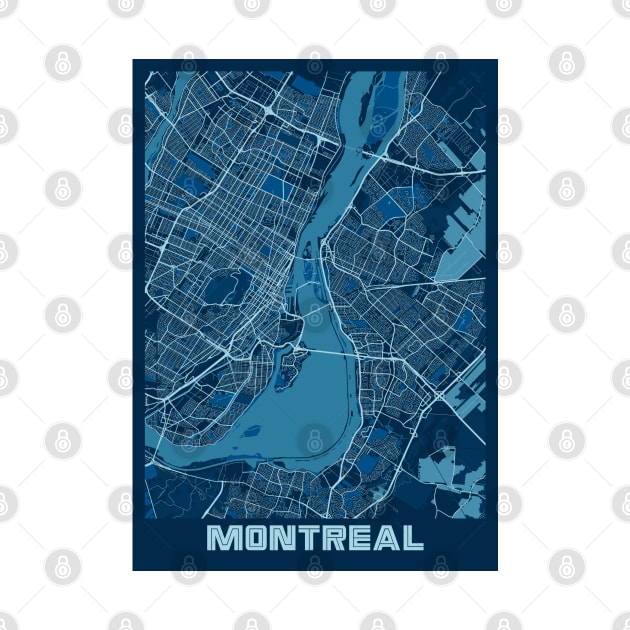 Montreal - Canada Peace City Map by tienstencil