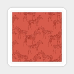 Burnt Orange Animals Neck Gator Zebras Burnt Orange Animal Magnet