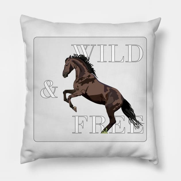 Wild & Free Pillow by GilbertoMS