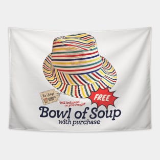 Caddyshack Golf Movie Quote ● Free Bowl of Soup With That Hat Tapestry