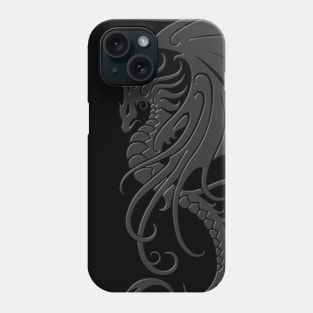 Flying Dark Tribal Dragon Phone Case