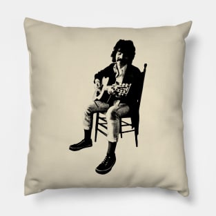 John Prine Pencil Drawing Pillow