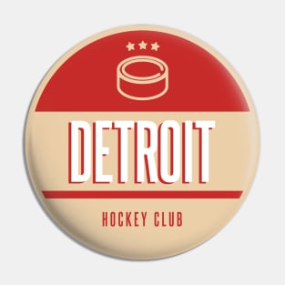 Detroit hockey club Pin