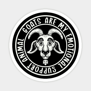 Emotional Support Goat (mono) Magnet