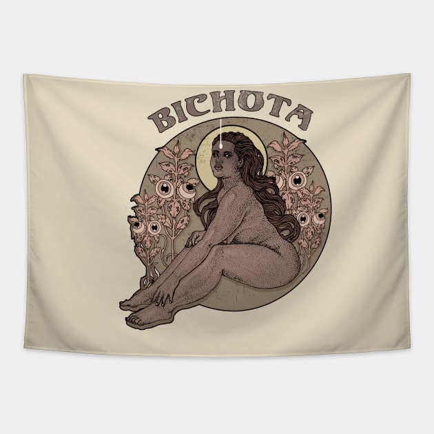 Bichota Tapestry by Alien Ink