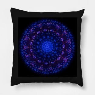 After Midnight Glow Mandala (wide) Pillow