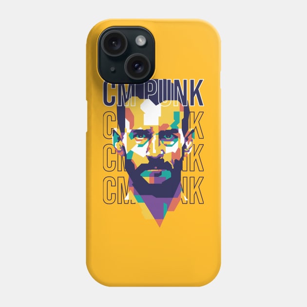 CM Punk WPAP Style Phone Case by pentaShop