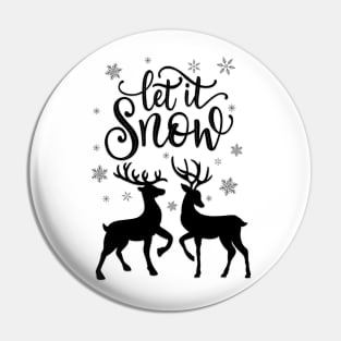 Let it snow with deer Pin