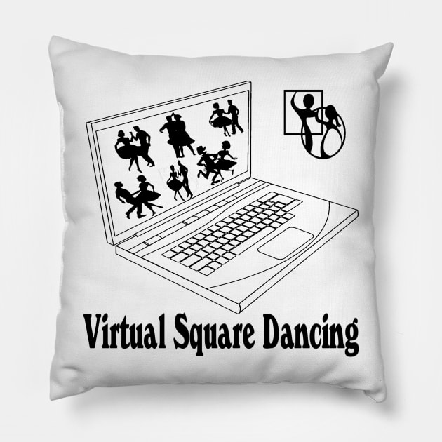 Virtual Square Dance Pillow by DWHT71