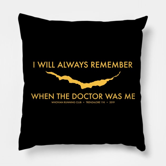 I Will Always Remember Pillow by Fanthropy Running Clubs