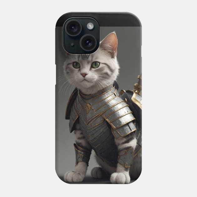 Warior Cat Phone Case by CurlyLamb