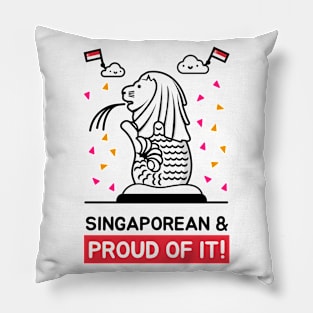 Singapore and Proud of It - Cute and Funny Pillow