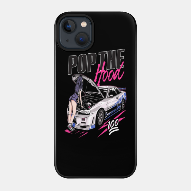 Pop the hood - Initial D - Phone Case