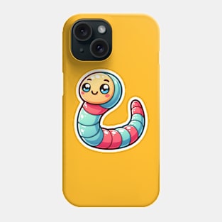 Kawaii Worm Critter Cove Cute Animal A Splash of Forest Frolics and Underwater Whimsy! Phone Case