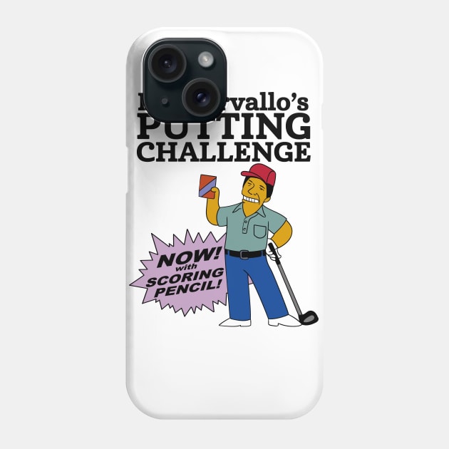 Lee Carvallo's Putting Challenge Phone Case by Meta Cortex