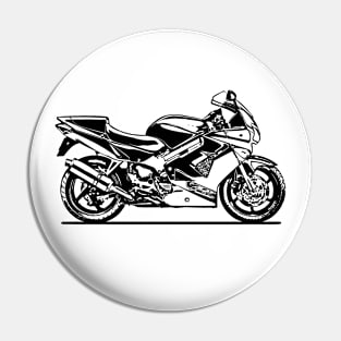 VFR800 Motorcycle Sketch Art Pin