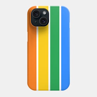 Bright rainbow stripes - vertical Phone Case