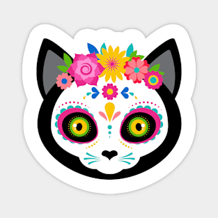 Skull Cat Design Magnet