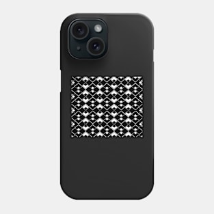 Abstract geometric pattern - black and white. Phone Case