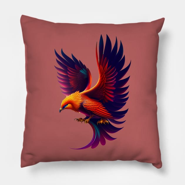Phoenix Pillow by shirtsandmore4you