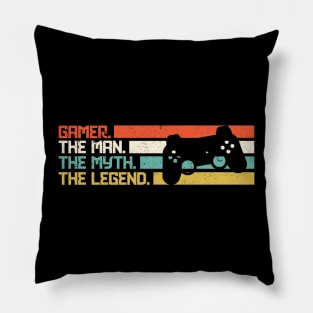 Gamer The Man The Myth The Legend Pillow