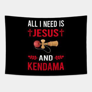 I Need Jesus And Kendama Tapestry