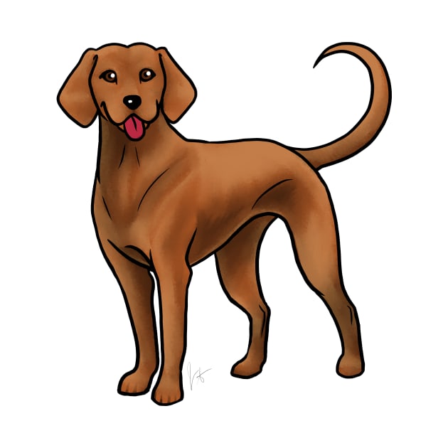 Dog - Redbone Coonhound - Red by Jen's Dogs Custom Gifts and Designs